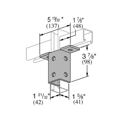2 Lug Wing Bracket - Image 2