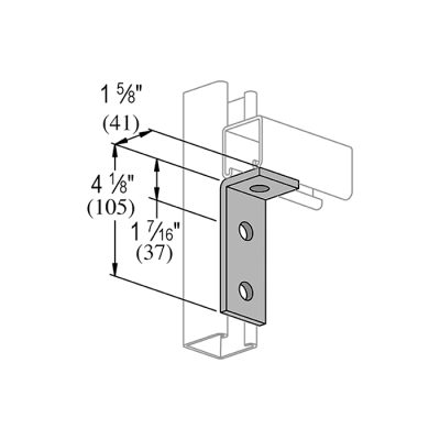 1 + 2 Hole 90° Angle Bracket - Image 2