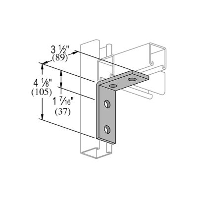 2 + 2 Hole 90° Angle Bracket - Image 2