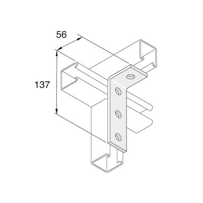3 + 1 Hole 90° Angle Bracket - Image 2