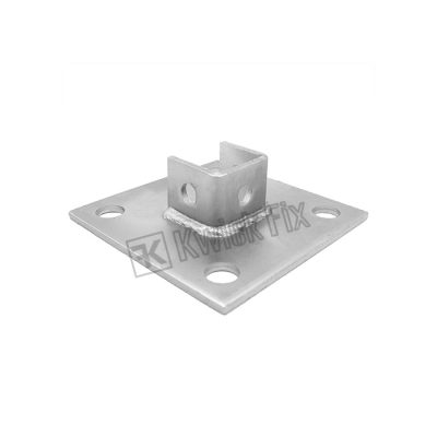 Single Channel Square Base Plate 4 Hole