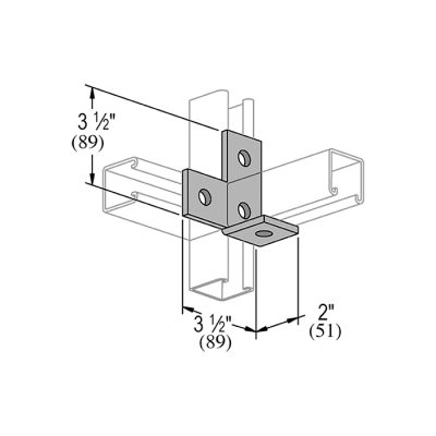 T Bend Left Hand Bracket - Image 2
