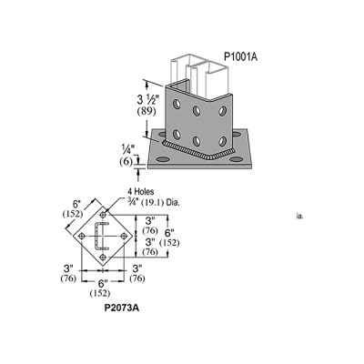 Double Channel Post Base - Image 2
