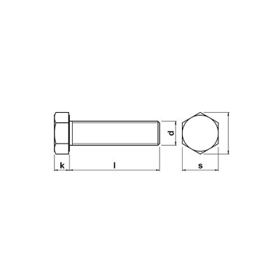 M10 Hex Bolt HDG - Image 2