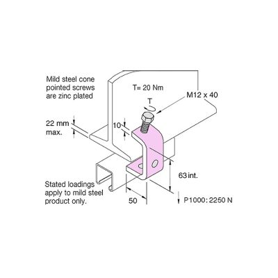 U Beam Clamp Heavy Duty - Image 2