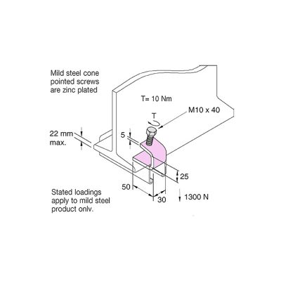 U Beam Clamp Light Duty - Image 2