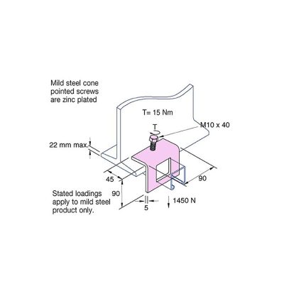 Window Beam Clamp For 41 mm Channel - Image 2