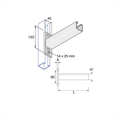 Cantilever Arms Plain - Image 2